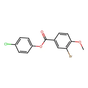 4-Chlorophenyl 3-bromo-4-methoxybenzoate structure