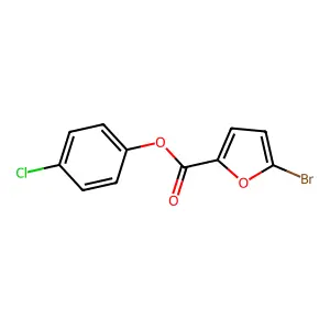 4-Chlorophenyl 5-bromo-2-furoate structure