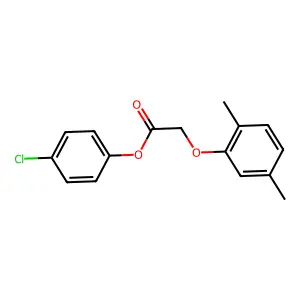 4-Chlorophenyl (2,5-dimethylphenoxy)acetate structure