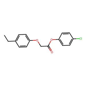 4-Chlorophenyl (4-ethylphenoxy)acetate structure