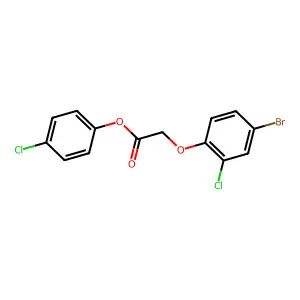 4-Chlorophenyl (4-bromo-2-chlorophenoxy)acetate structure