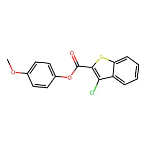 4-Methoxyphenyl 3-chloro-1-benzothiophene-2-carboxylate structure