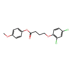 4-Methoxyphenyl 4-(2,4-dichlorophenoxy)butanoate structure