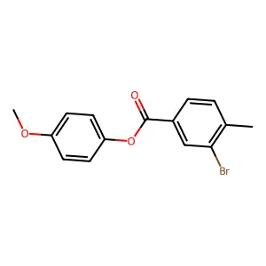 4-Methoxyphenyl 3-bromo-4-methylbenzoate structure