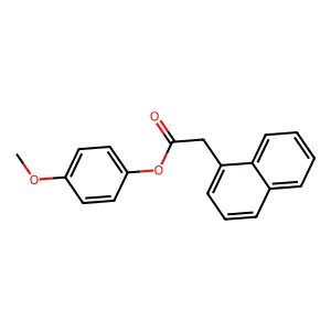 4-Methoxyphenyl 1-naphthylacetate structure