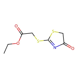 Ethyl [(4-oxo-4,5-dihydro-1,3-thiazol-2-yl)thio]acetate structure