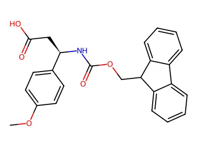 3-(9H-fluoren-9-ylmethoxycarbonylamino)-3-(4-methoxyphenyl)propanoic Acid structure