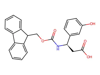 Fmoc-(R)-3-Amino-3-(2-hydroxy-phenyl)-propionic acid structure