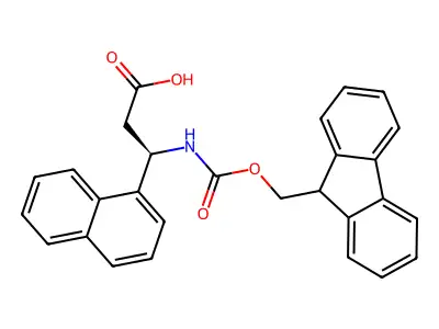 3-{[(9H-Fluoren-9-ylmethoxy)carbonyl]amino}-3-(naphthalen-1-YL)propanoic acid structure