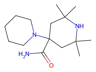 4-Piperidinecarboxamide, 4-(1-piperidyl)-2,2,6,6-tetramethyl- structure