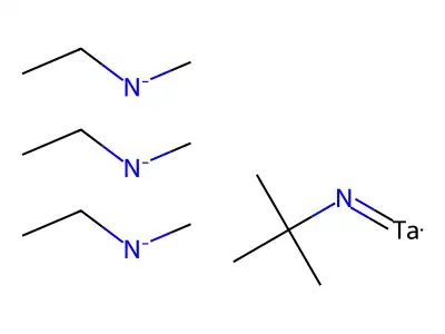 (Tert-butylimido)tris(ethylmethylamino)tantalum structure