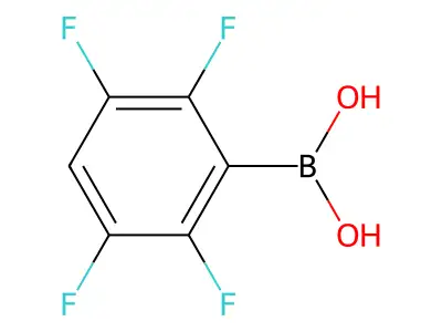 2,3,5,6-Tetrafluorobenzeneboronic acid structure