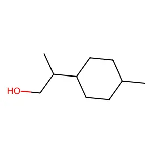 Cyclohexaneethanol, beta,4-dimethyl-, cis- structure