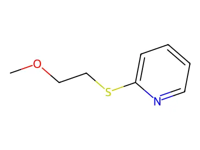 2-[(2-Methoxyethyl)thio]-pyridine structure