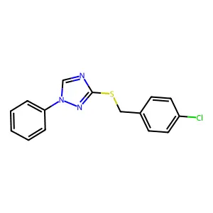 3-[(4-chlorobenzyl)sulfanyl]-1-phenyl-1H-1,2,4-triazole structure