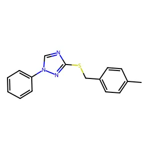 3-[(4-Methylphenyl)methylsulfanyl]-1-phenyl-1,2,4-triazole structure
