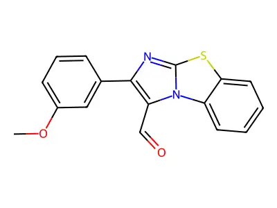 2-(3-Methoxyphenyl)benzo[d]imidazo[2,1-b]thiazole-3-carbaldehyde structure
