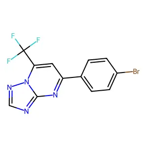 5-(4-Bromophenyl)-7-(trifluoromethyl)[1,2,4]triazolo[1,5-a]pyrimidine structure