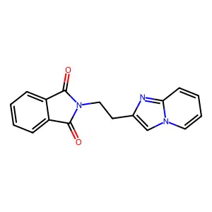 2-(2-(Imidazo[1,2-a]pyridin-2-yl)ethyl)isoindoline-1,3-dione structure
