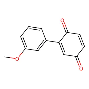 2-(3-Methoxyphenyl)cyclohexa-2,5-diene-1,4-dione structure