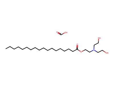 Bis(2-hydroxyethyl)-(2-octadecanoyloxyethyl)azanium formate structure