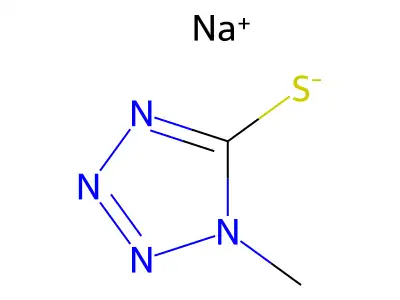 5H-Tetrazole-5-thione, 1,2-dihydro-1-methyl-, sodium salt (1:1) structure