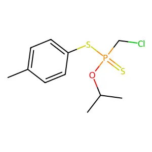 Phosphonodithioic acid, chloromethyl-, O-isopropyl S-(p-tolyl) ester structure