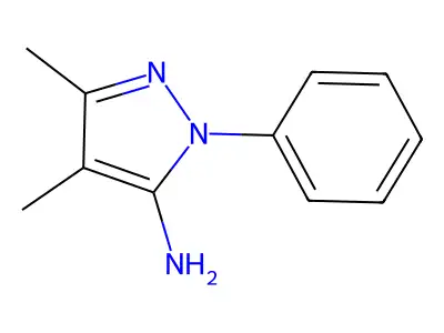 1H-Pyrazol-5-amine, 3,4-dimethyl-1-phenyl- structure
