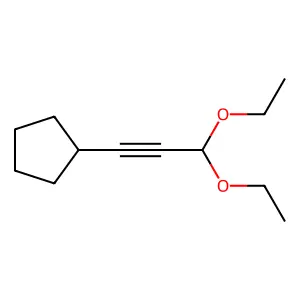 3,3-Diethoxyprop-1-ynylcyclopentane structure