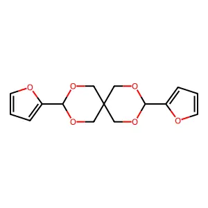 2,4,8,10-Tetraoxaspiro(5.5)undecane, 3,9-di-2-furanyl- structure