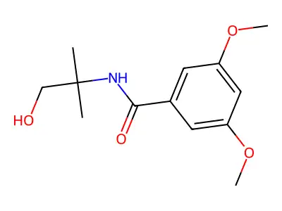 N-(2-hydroxy-1,1-dimethylethyl)-3,5-dimethoxybenzamide structure