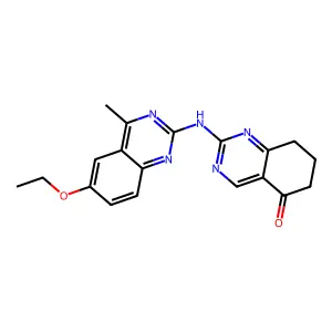 2-[(6-ethoxy-4-methylquinazolin-2-yl)amino]-7,8-dihydroquinazolin-5(6H)-one structure
