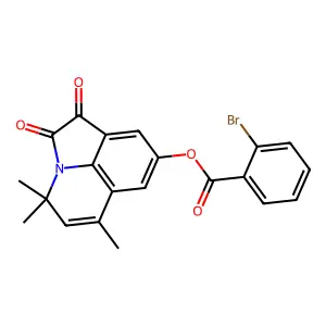 4,4,6-trimethyl-1,2-dioxo-1,2-dihydro-4H-pyrrolo[3,2,1-ij]quinolin-8-yl 2-bromobenzoate structure