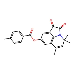 4,4,6-trimethyl-1,2-dioxo-1,2-dihydro-4H-pyrrolo[3,2,1-ij]quinolin-8-yl 4-methylbenzoate structure