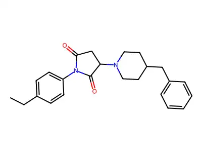 3-(4-Benzylpiperidin-1-yl)-1-(4-ethylphenyl)pyrrolidine-2,5-dione structure