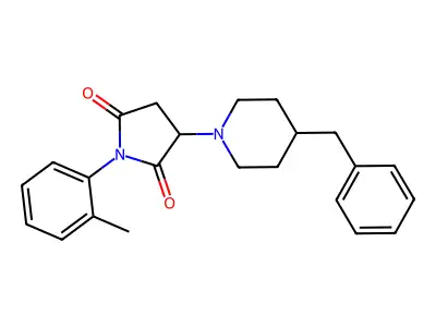 3-(4-Benzylpiperidin-1-yl)-1-(2-methylphenyl)pyrrolidine-2,5-dione structure