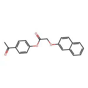 4-Acetylphenyl (naphthalen-2-yloxy)acetate structure