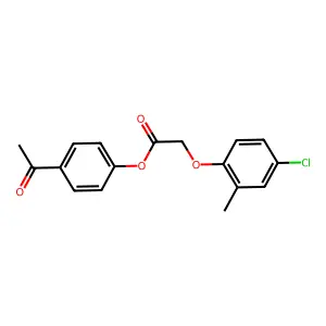 4-Acetylphenyl (4-chloro-2-methylphenoxy)acetate structure