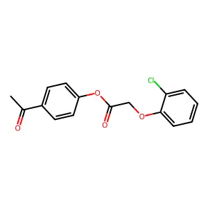4-Acetylphenyl (2-chlorophenoxy)acetate structure