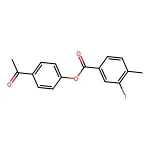 4-Acetylphenyl 3-iodo-4-methylbenzoate structure