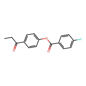 4-Propionylphenyl 4-fluorobenzoate structure