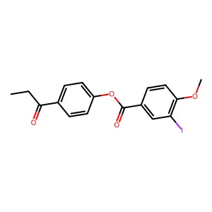 4-Propionylphenyl 3-iodo-4-methoxybenzoate structure