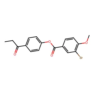 4-Propionylphenyl 3-bromo-4-methoxybenzoate structure