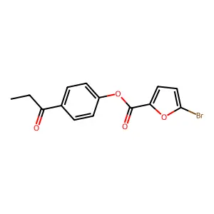 4-Propionylphenyl 5-bromo-2-furoate structure