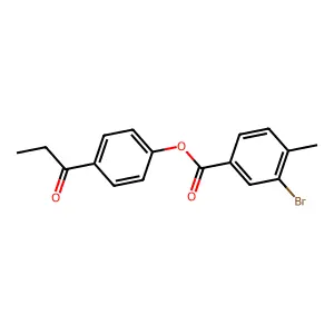 4-Propanoylphenyl 3-bromo-4-methylbenzoate structure