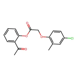 2-Acetylphenyl (4-chloro-2-methylphenoxy)acetate structure