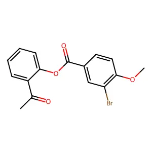 2-Acetylphenyl 3-bromo-4-methoxybenzoate structure