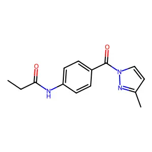 N-[4-(3-Methyl-pyrazole-1-carbonyl)-phenyl]-propionamide structure