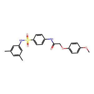 N-[4-[(3,5-dimethylphenyl)sulfamoyl]phenyl]-2-(4-methoxyphenoxy)acetamide structure