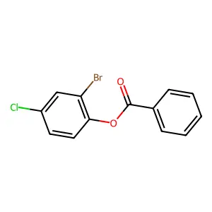 2-Bromo-4-chlorophenyl benzoate structure